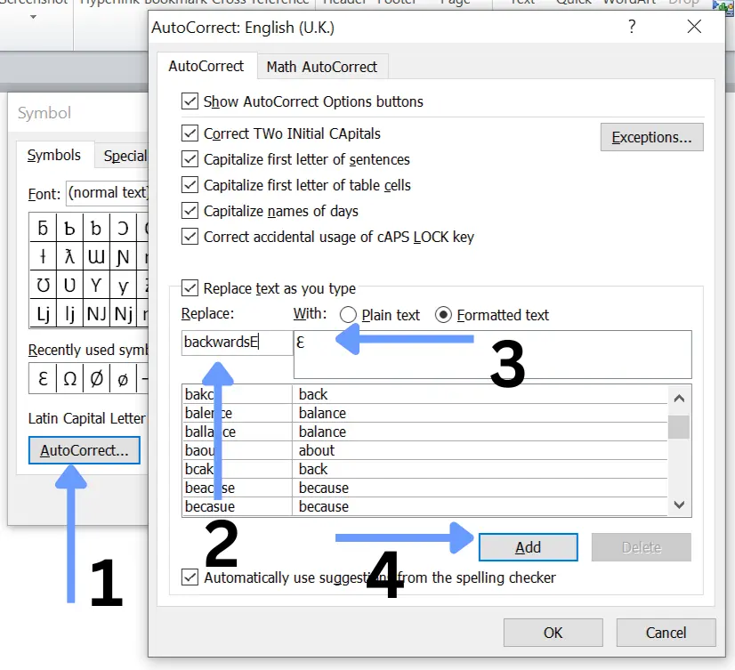 How to insert reverse 3