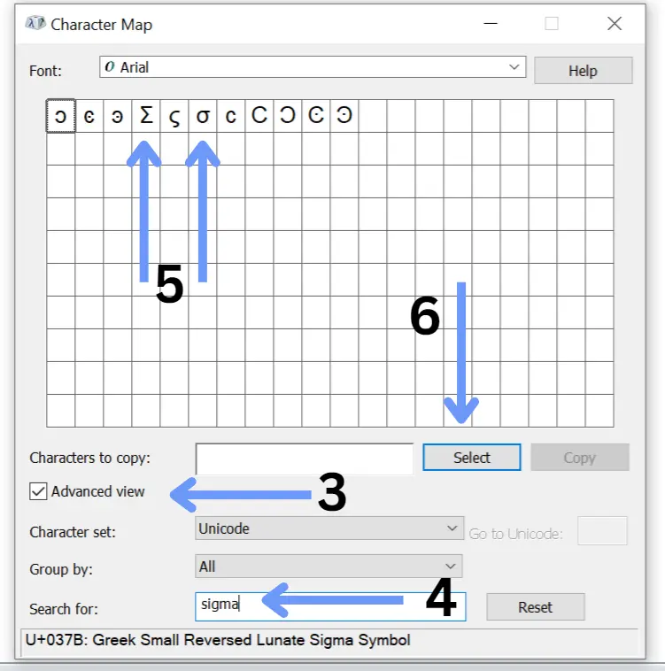 Summation sign in keyboard