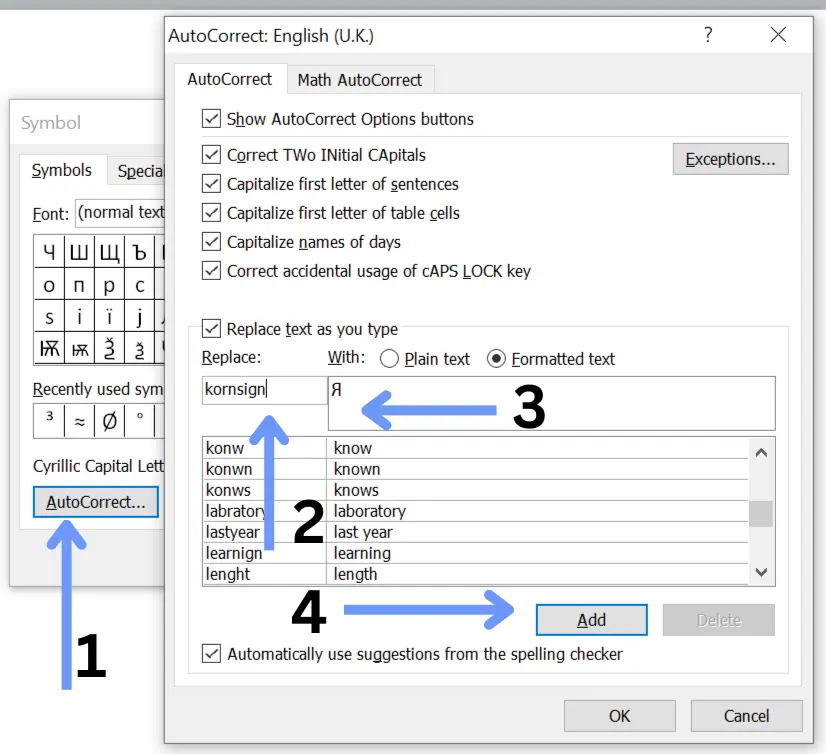 Reverse R in Microsoft Windows